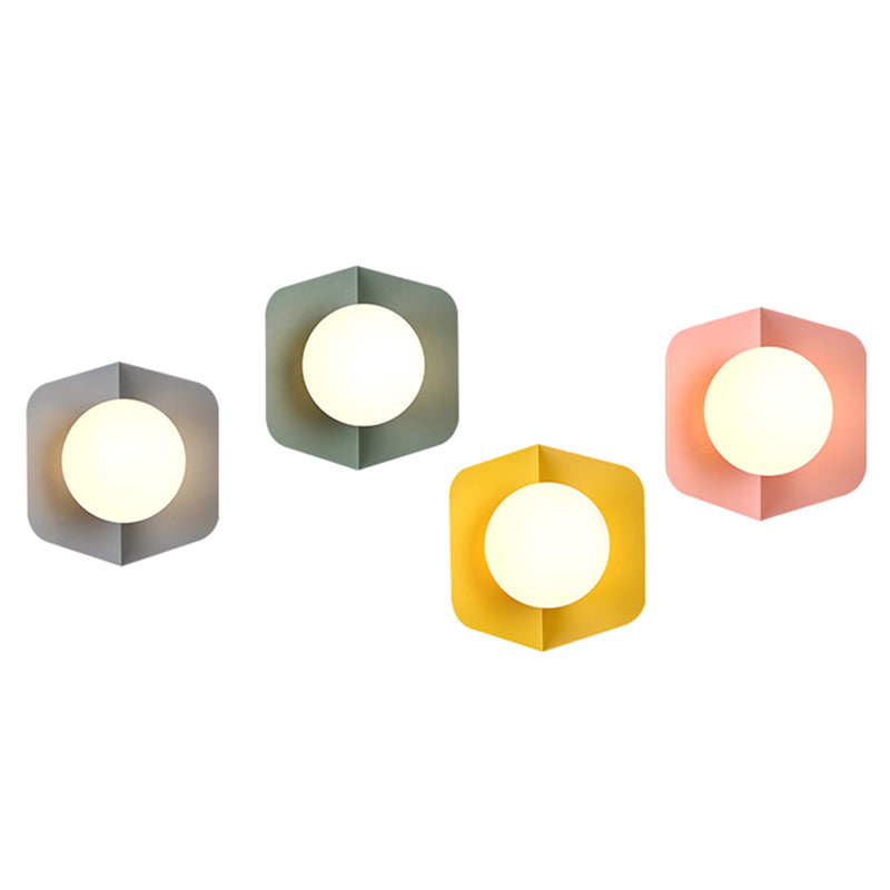 Macaroon Metal Sconce Indoor Decoration Nordic Modern Style LED Light
