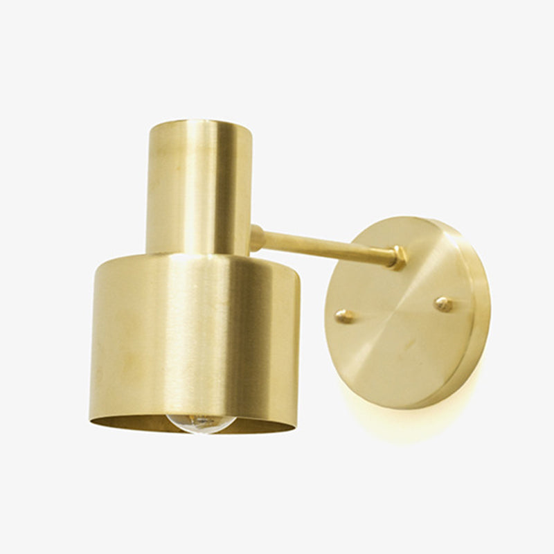 Mid-Century Home Wall Lighting 1 Head Down Lighting Mental Cage Wall Mounted Lights in Gold