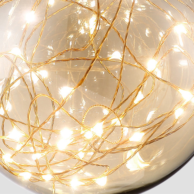 Creative Wall Sconce Spherical Shape Creative Star Lamp Warm Light for Bedroom