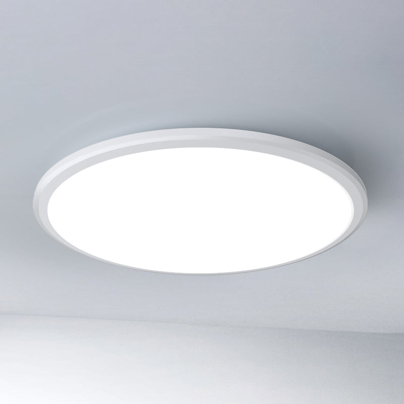 Luz de techo ultrafina blanca Luz de montaje empotrada redonda LED acrílica simple para cocina