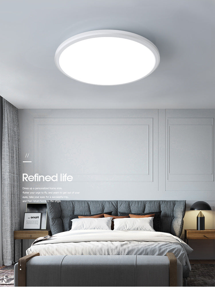 Luz de techo ultrafina blanca Luz de montaje empotrada redonda LED acrílica simple para cocina