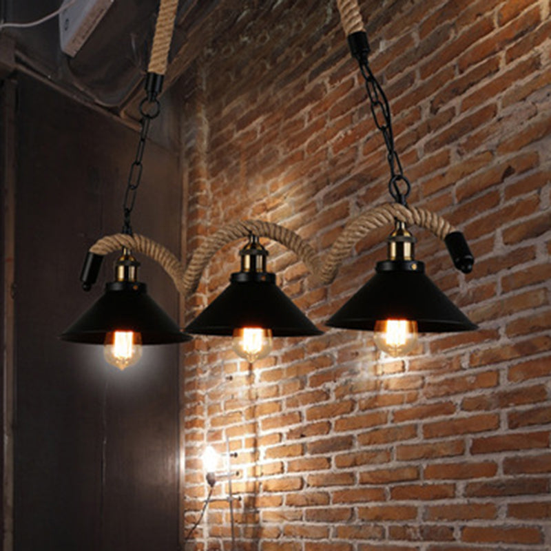 Metal Island Chandelier Light Industrial Black Cage Restaurant Chandelier Light Fixture