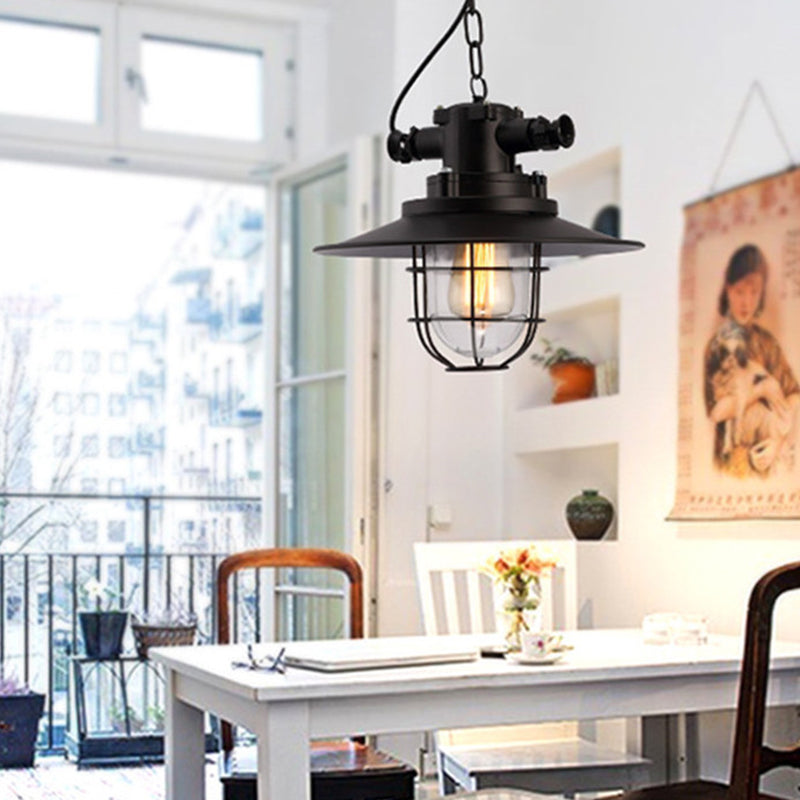 Metal Black Black Black Affermazione Light Gage Shade Industrial Spender Segret for Restaurant