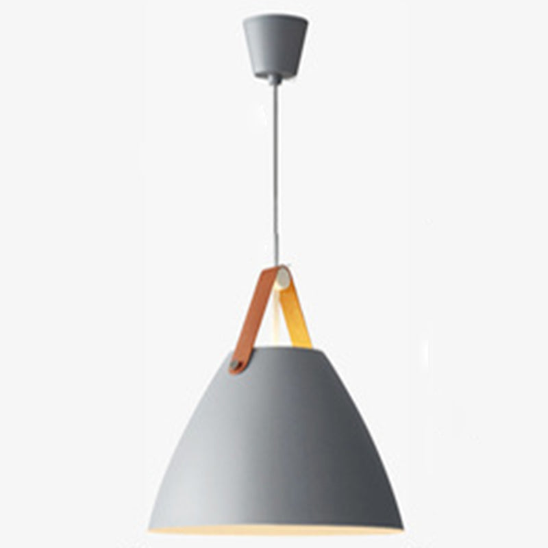Apparecchio conico a ciondolo a ciondolo lampada a sospensione in metallo minimalista per sala da pranzo