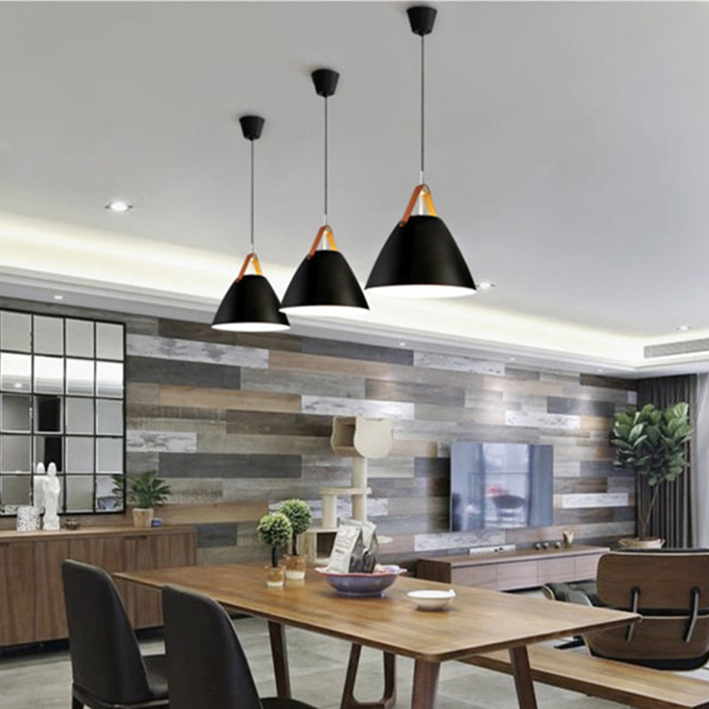 Konische Anhänger Beleuchtung minimalistische Metallhängeanhängerlampe für Esszimmer