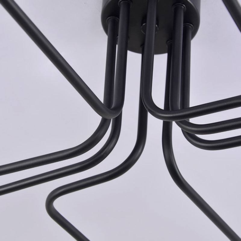 Metalen hanglamp in pistoolvorm, industriële stijl, hanglamp voor woonkamer in zwart
