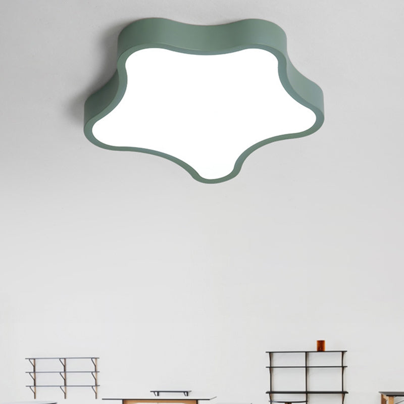 Apparecchio di illuminazione a soffitto da incasso per camera da letto a LED in acrilico minimalista con luce da incasso a forma di stella