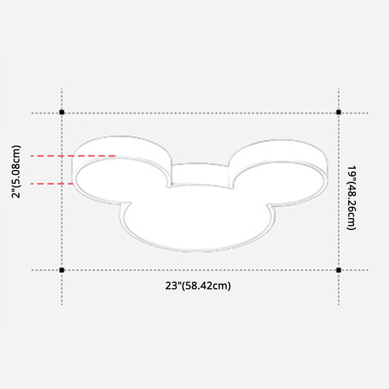 Cartoon Close To Ceiling Lighting Fixture Modern Acrylic LED Flush Mounted Ceiling Light