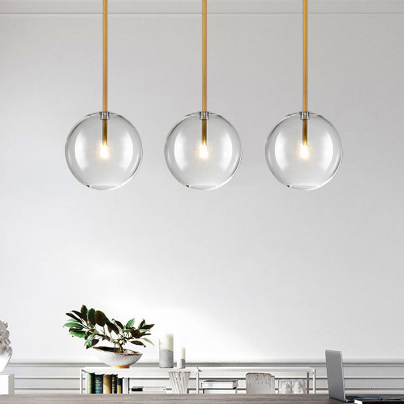Luminaire suspendu en verre globe