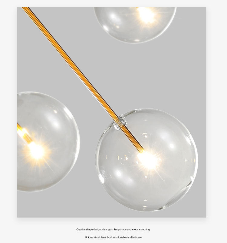 Luminaire suspendu en verre globe