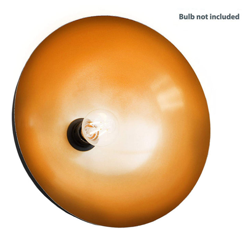 Lámpara colgante en forma de domo de metal