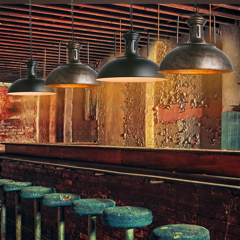 Industrial Style Swivel Joint Pendant Lighting Fixture Metal Hanging Ceiling Light