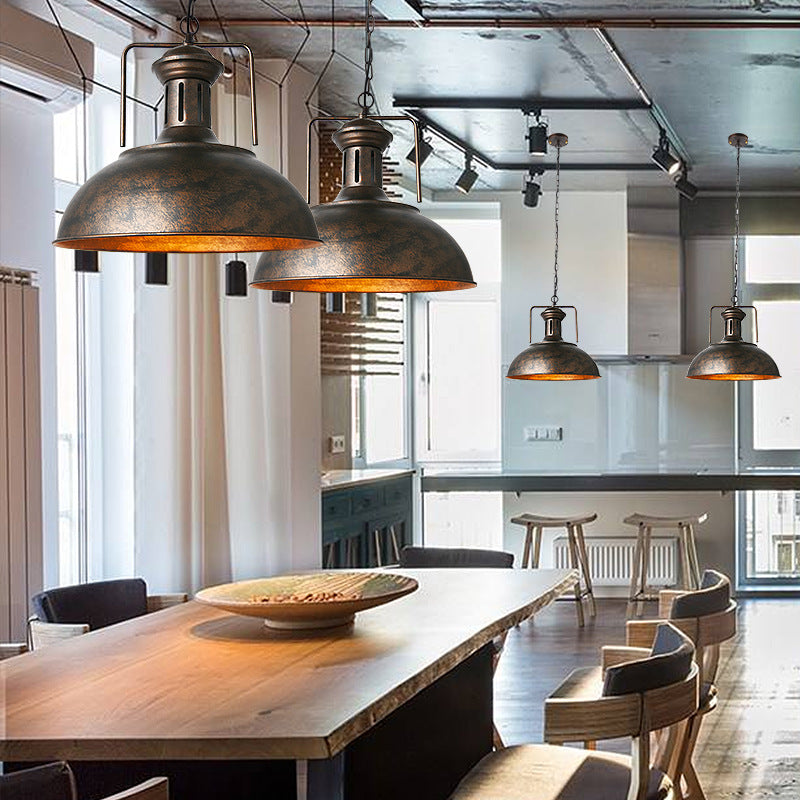 Industrial Style Swivel Joint Pendant Lighting Fixture Metal Hanging Ceiling Light