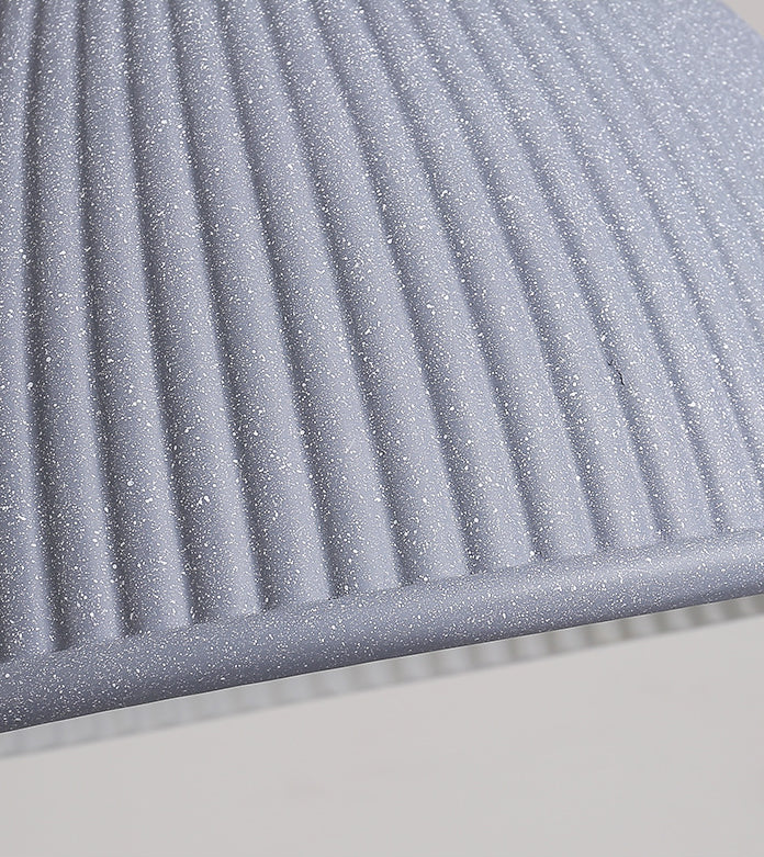 Ribbed Hanging Pendant Light Minimalist Style Resin Pendant Lighting Fixture for Dinning Room