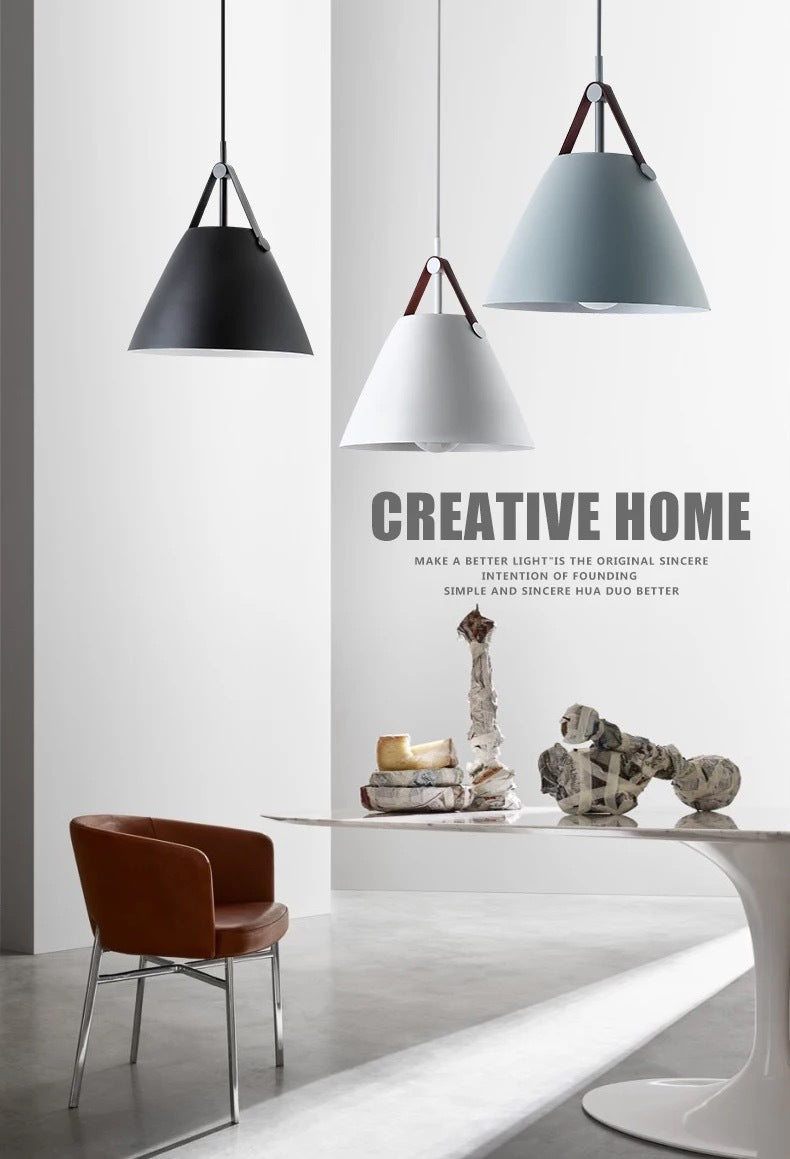 Metal Conical Suspension Pendant Minimalist Style Pendant Ceiling Light for Living Room