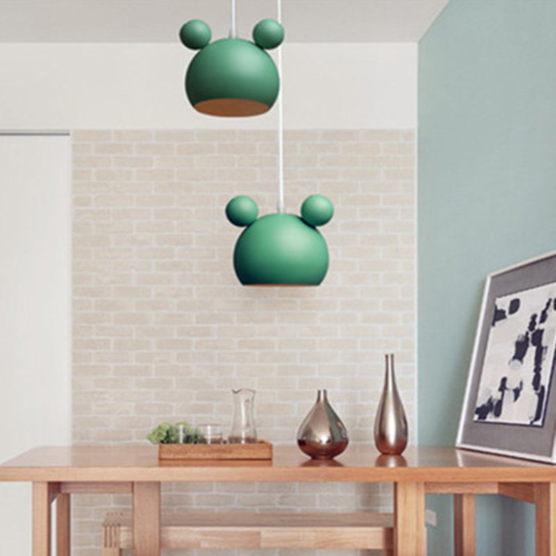 Aione a pendente a semicerbaro Sottonatura in stile minimalista in metallo il ciondolo di illuminazione