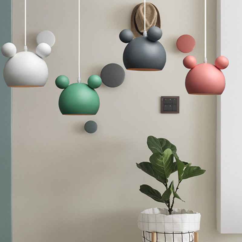 Aione a pendente a semicerbaro Sottonatura in stile minimalista in metallo il ciondolo di illuminazione