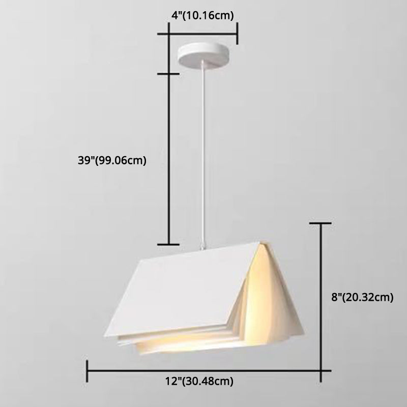 Rectangle Pendant Light Fixture Modern Style Metal Dinning Room Suspension Pendant