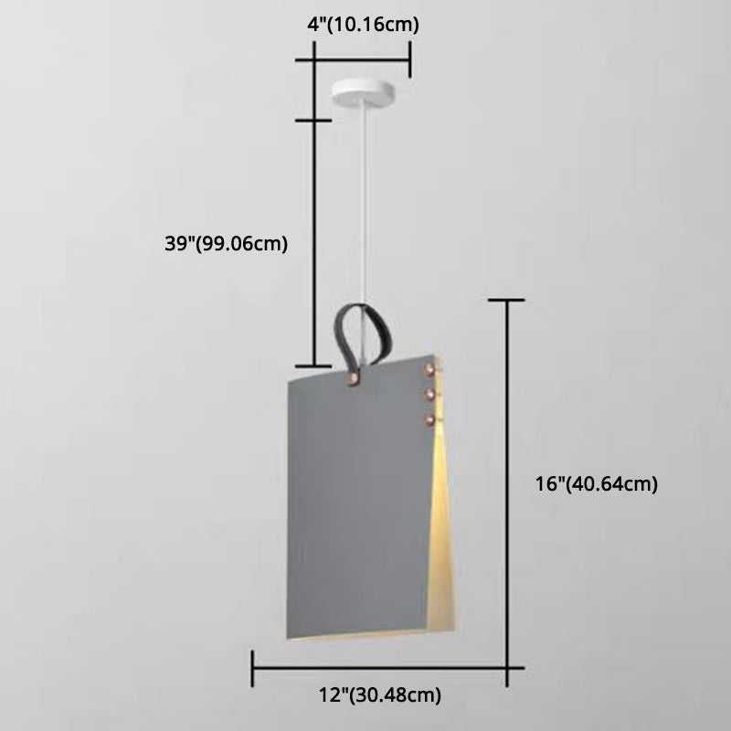 Rectangle Pendant Light Fixture Modern Style Metal Dinning Room Suspension Pendant