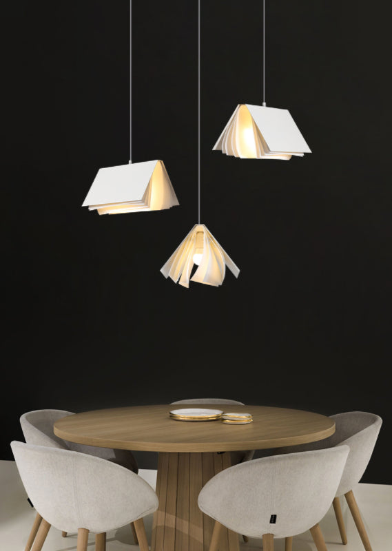 Rectangle Pendant Light Fixture Modern Style Metal Dinning Room Suspension Pendant