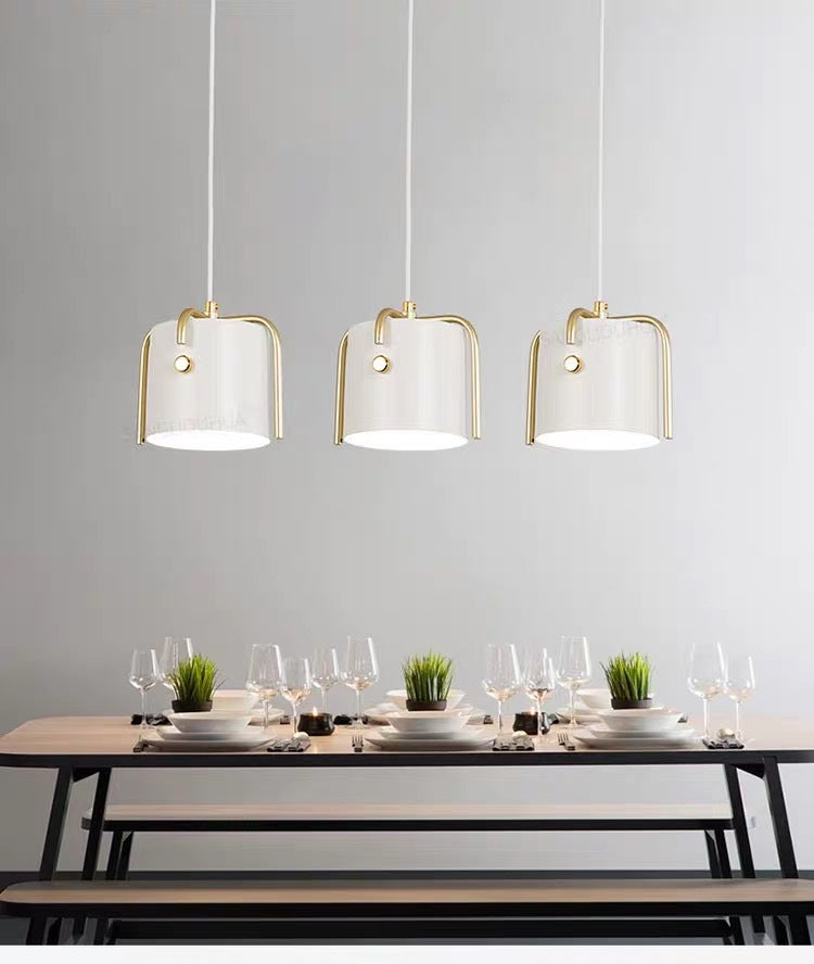 Cylindre Métal Éclairage Down Pendant Simplicité Pendre Éclairage pour restaurant