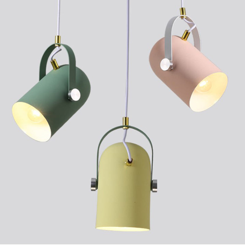 Handle Clothes Shop Hanging Light Fixture Metal Simplicity Style Pendant Light Kit