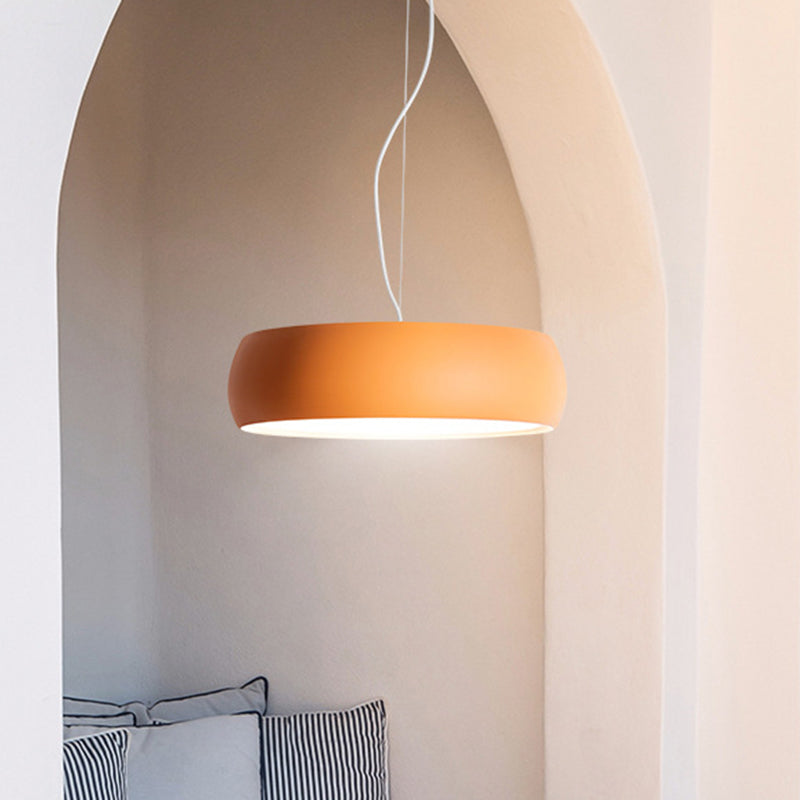 Metal Drum Hanging Ceiling Light Contemporary Ceiling Pendant Lamp for Dinning Room