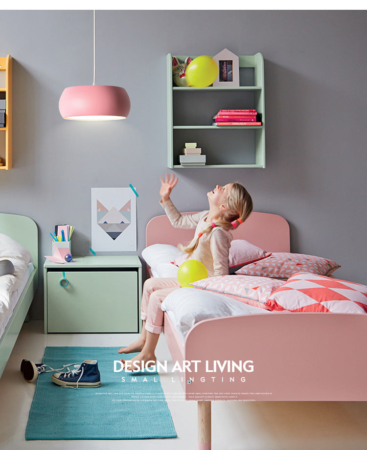 Metal Drum Hanging Ceiling Light Contemporary Ceiling Pendant Lamp for Dinning Room