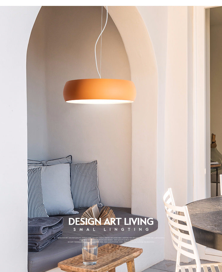 Metal Drum Hanging Ceiling Light Contemporary Ceiling Pendant Lamp for Dinning Room