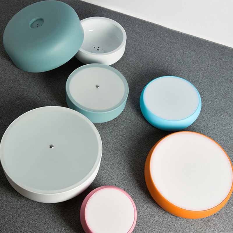 Metal Drum Hanging Ceiling Light Contemporary Ceiling Pendant Lamp for Dinning Room