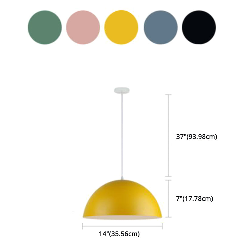Dome contemporaneo Dome Lighting Freeture Metal Sala da pranzo a sospensione Luce a sospensione