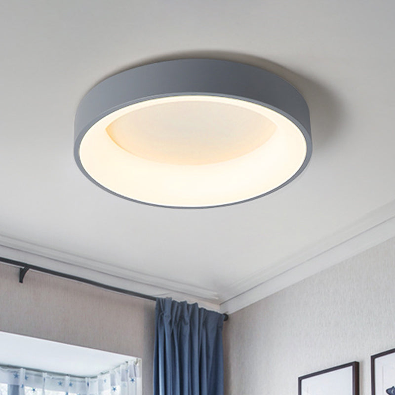 Modern Style Circle Close To Ceiling Lighting Acrylic Bedroom Ceiling Mounted Fixture