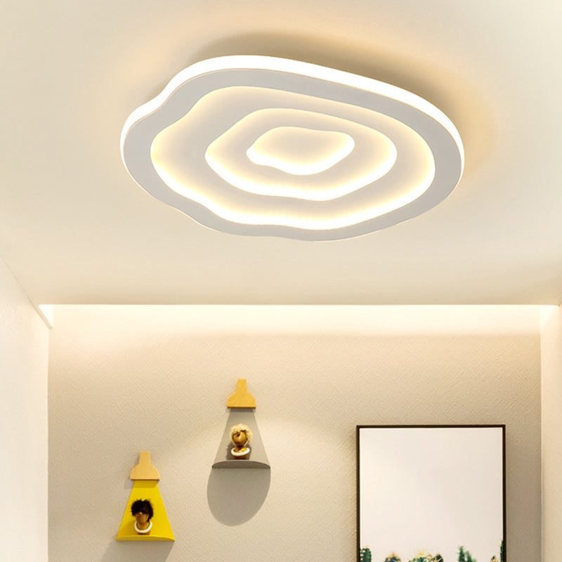 Witte bloem inbouw plafondverlichting armatuur minimalistische LED acryl inbouwlamp