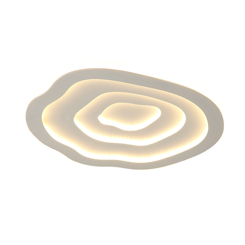 Witte bloem inbouw plafondverlichting armatuur minimalistische LED acryl inbouwlamp