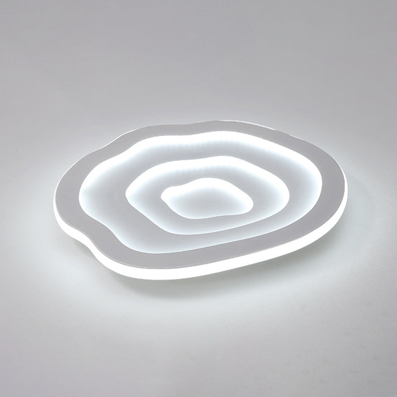 Witte bloem inbouw plafondverlichting armatuur minimalistische LED acryl inbouwlamp