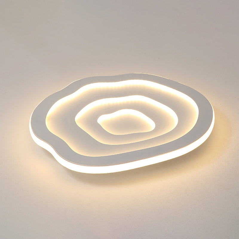 Witte bloem inbouw plafondverlichting armatuur minimalistische LED acryl inbouwlamp