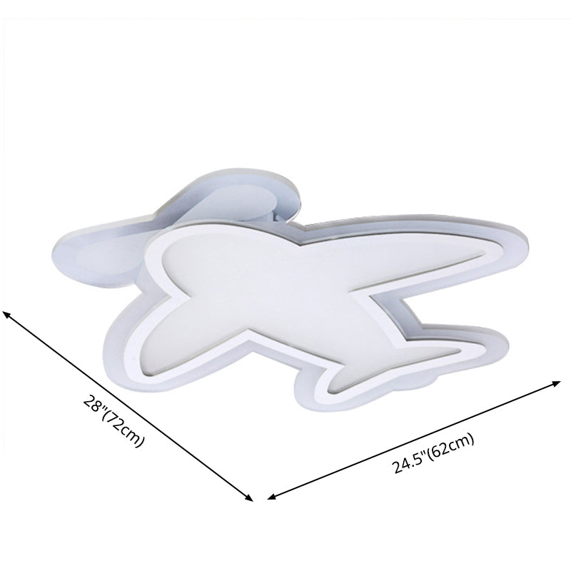 Acrylplane Unterputzleuchte Minimalistische LED in der Nähe von Deckenleuchte in Weiß