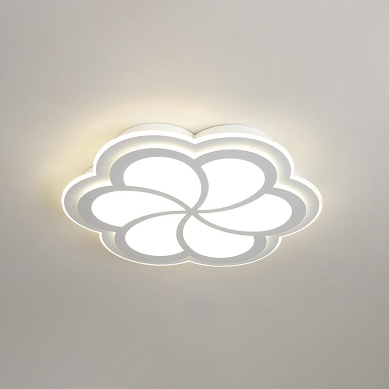 Einfachheit LED-Unterputzleuchte Weiß Petal in der Nähe von Deckenbeleuchtung mit Acrylatschatten