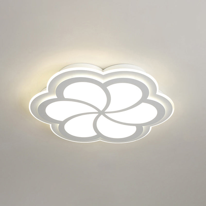 Einfachheit LED-Unterputzleuchte Weiß Petal in der Nähe von Deckenbeleuchtung mit Acrylatschatten
