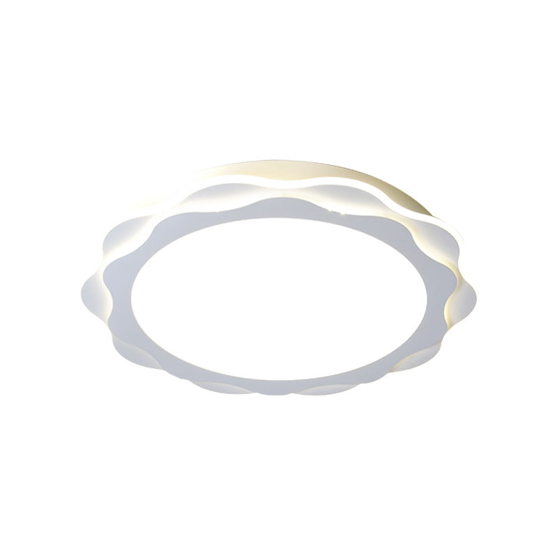 Einfachheit LED-Unterputzleuchte Weiß Petal in der Nähe von Deckenbeleuchtung mit Acrylatschatten