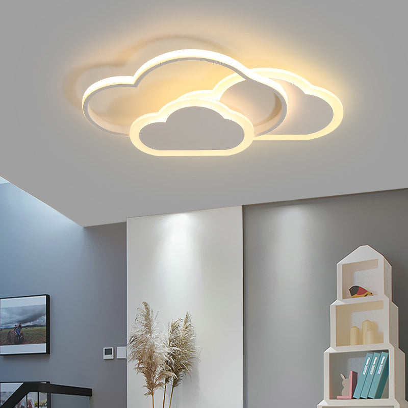 Clouds Acrylic Ceiling Mount Light Fixture Minimalism LED Close To Ceiling Lamp
