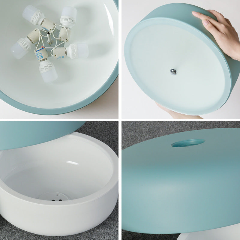 Circle Flush Mount Ceiling Light Fixture Nordic Style Metal Flush-Mount Light Fixture