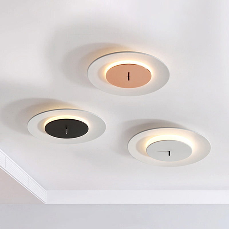 Acrylic Circle Flush Mounted Ceiling Light Nordic LED Close To Ceiling Lighting Fixture