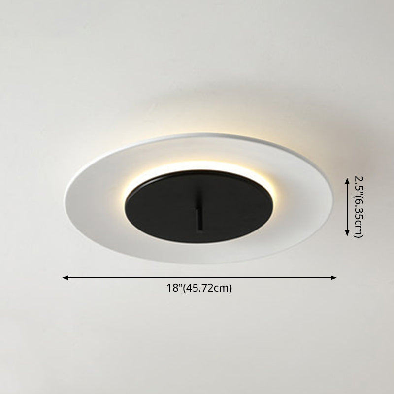 Luz de techo montada a ras del círculo de acrílico LED nórdico cerca del accesorio de iluminación del techo