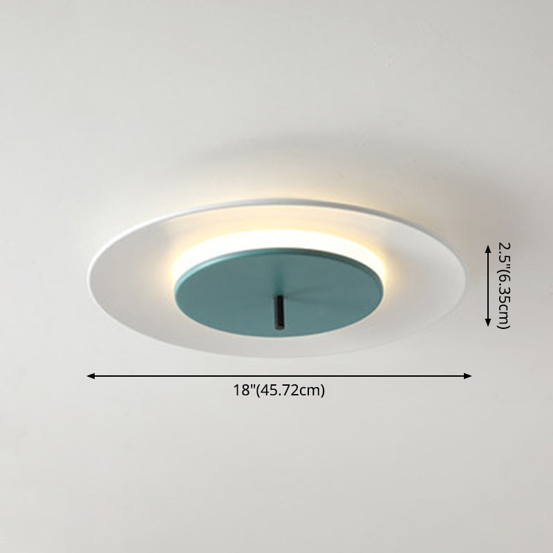 Acrylic Circle Flush Mounted Ceiling Light Nordic LED Close To Ceiling Lighting Fixture
