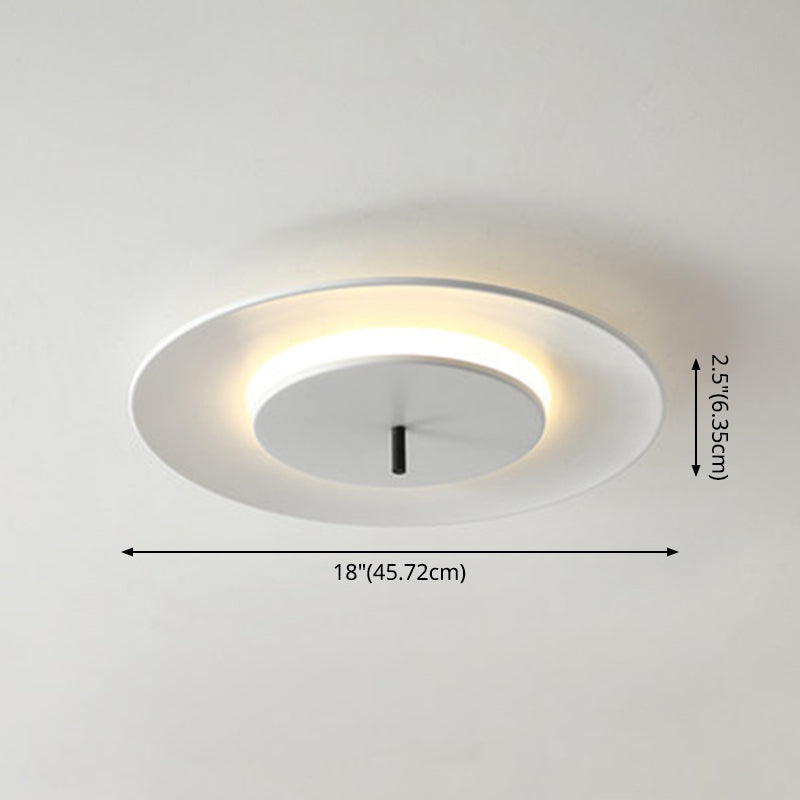 Acrylic Circle Flush Mounted Ceiling Light Nordic LED Close To Ceiling Lighting Fixture