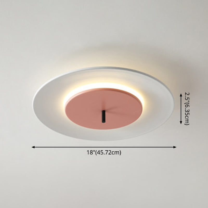 Acrylic Circle Flush Mounted Ceiling Light Nordic LED Close To Ceiling Lighting Fixture