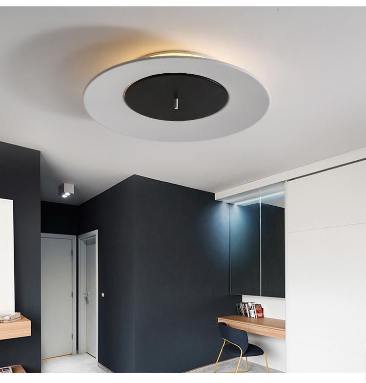 Acrylic Circle Flush Mounted Ceiling Light Nordic LED Close To Ceiling Lighting Fixture