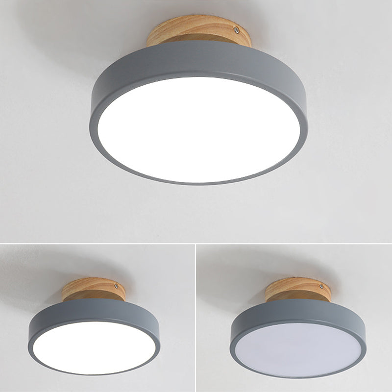Plafonnier encastré en cercle acrylique, plafonnier LED de Style moderne