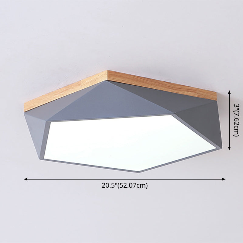 Pentagon inbouwverlichting moderne stijl metalen LED slaapkamer inbouw plafondlamp